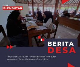 Penyaluran CPP Bulan Juni